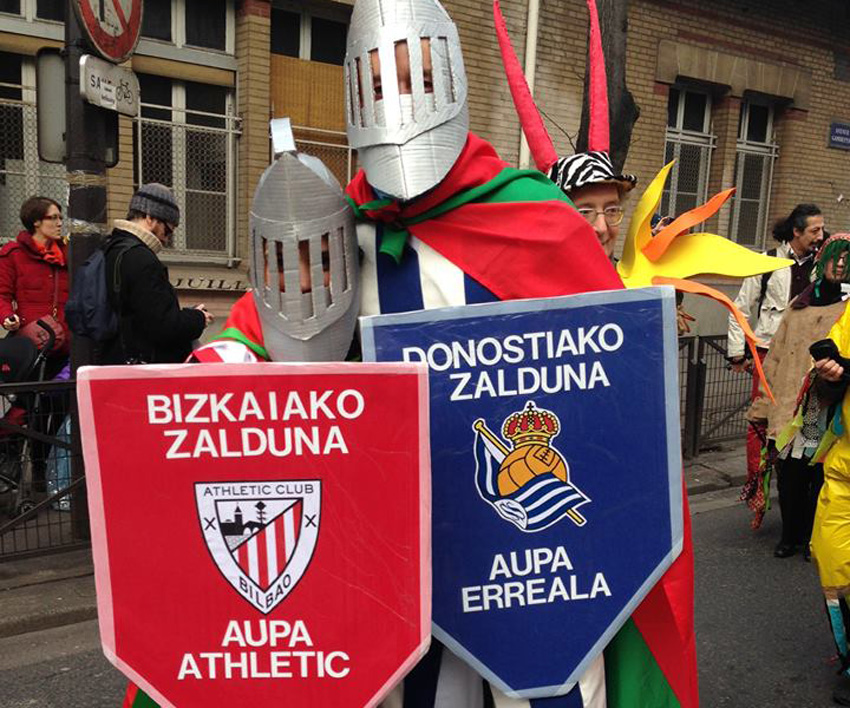 Athleticeko eta Errealeko zaldunak