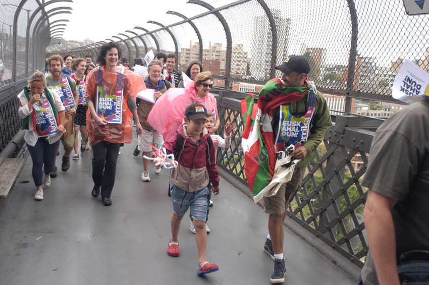 The rain didn't discourage runners in Sydney