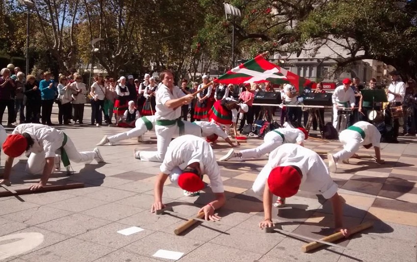 Laying a wreath, mass, dance and lunch