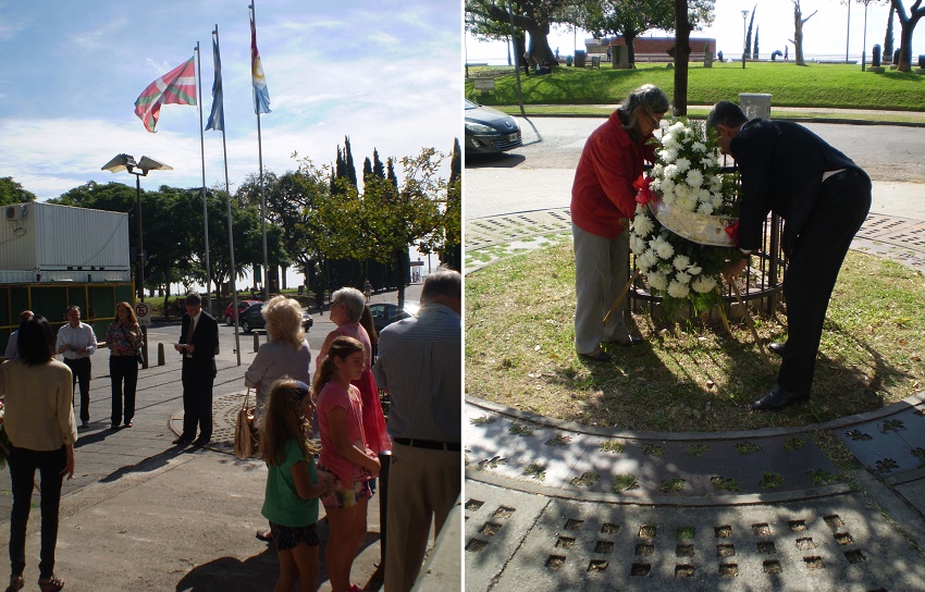 On the anniversary of the bombing of Gernika, the Rosario Basque club was joined by many other institutions in the Diaspora to remember the attack suffered by the Basque people (photo EE)