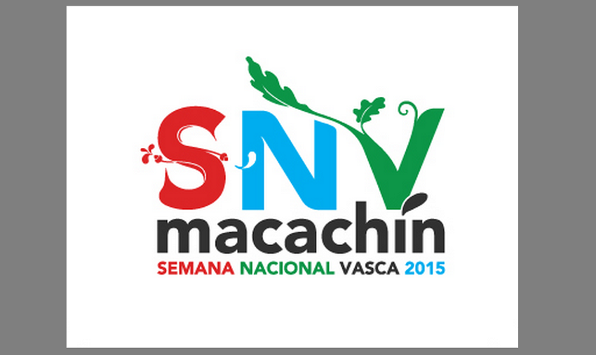 Logo de la Semana Nacional Vasca Macachín 2015. Diseñador, Pablo Lucero Álvarez