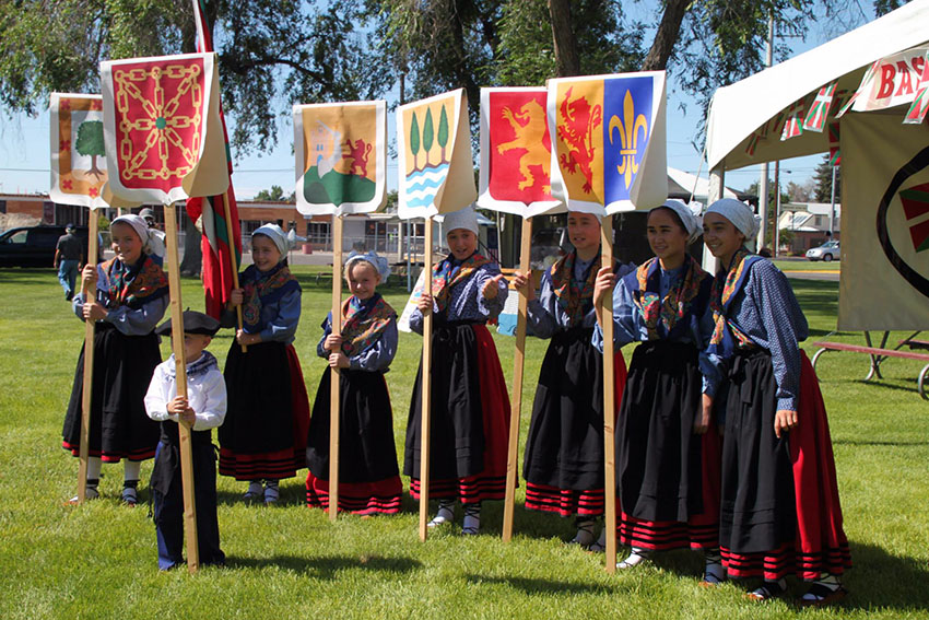 The majority of Basque clubs in the US organize their festivals and picnics in summer. Pictured, Ontario, OR Basque activity