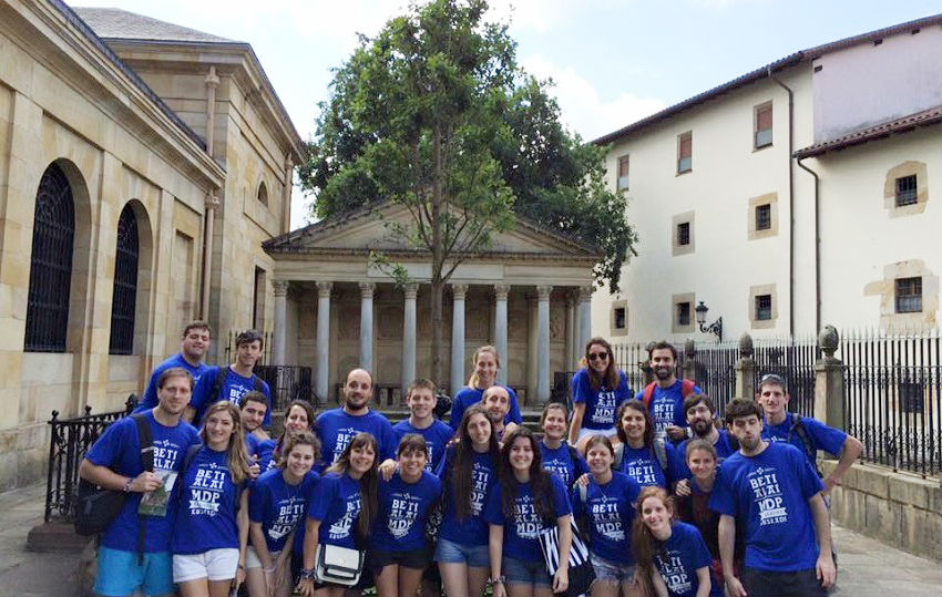 In front of the Tree of Gernika