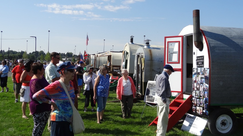 Sheep wagon exhibit