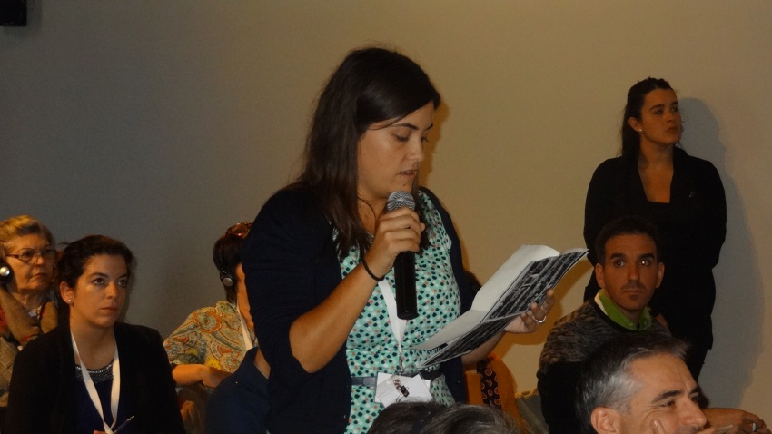 Delegada de BEE interviene en el Congreso Mundial de Colectividades Vascas (foto EuskalKultura.com)