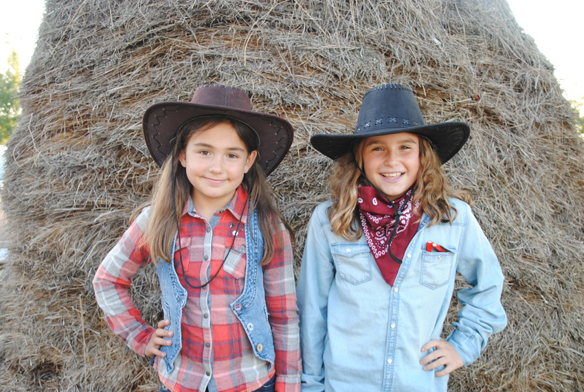 Young cowgirls