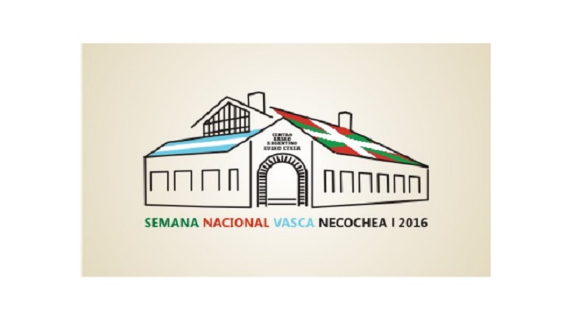 Logo de la Semana Nacional Vasca 2016 en Necochea