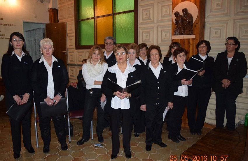 The choir at the Te Deum