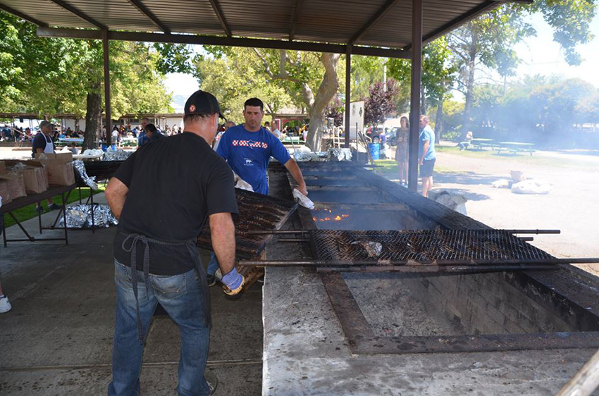 Preparing the BBQ