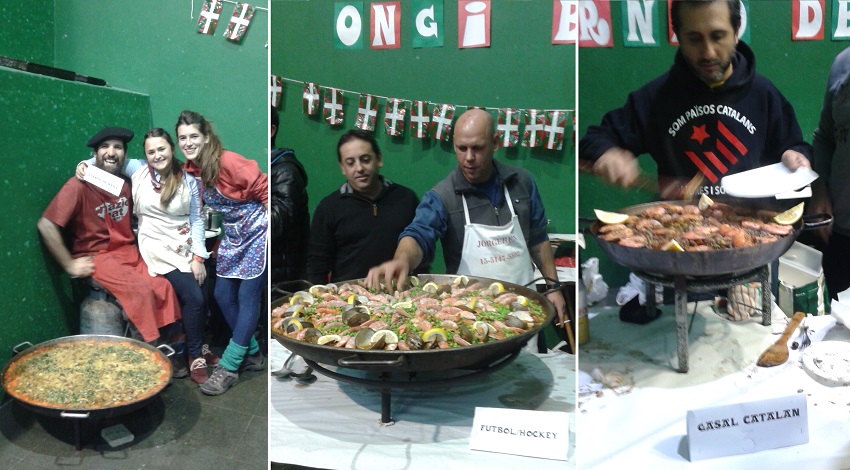 Winners of the fourth edition of the Paella Contest at the Euzko Etxea in La Plata