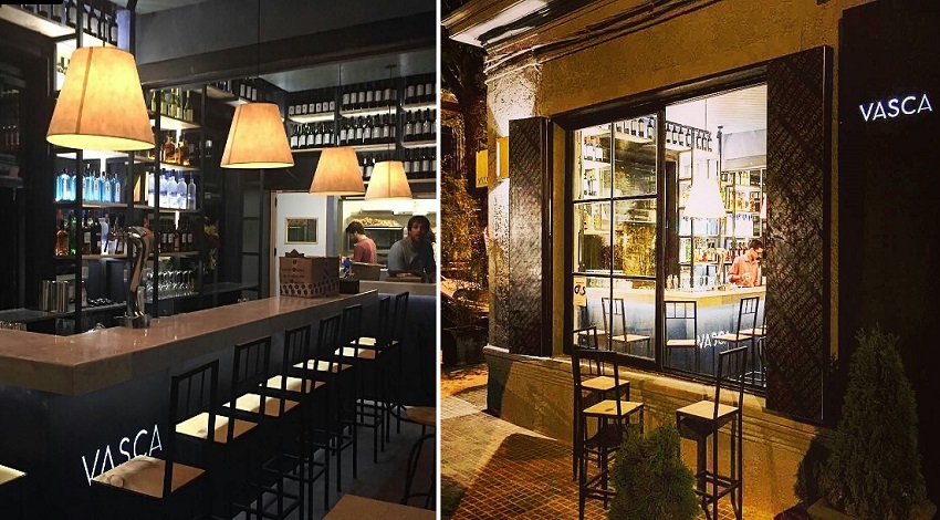 The Tapa bar “Vasca,” from the inside and out