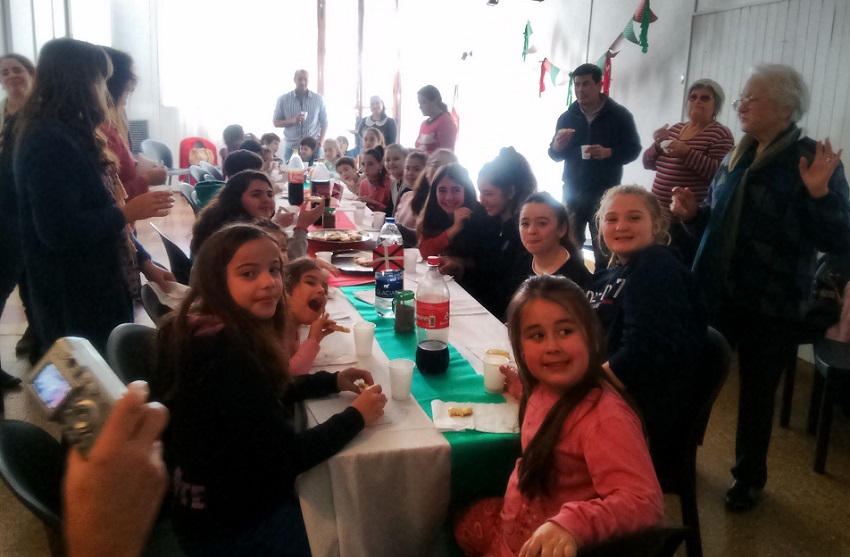 Hiru Erreka Basque club in Tres Arroyos organized a gathering especially aimed at the families of its children