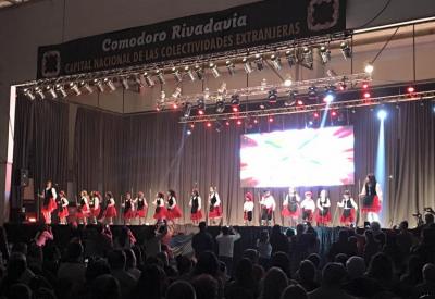 Children from the Basque club in Comodoro Rivadavia at the Children’s Festival as part of the National festival of Foreign Communities