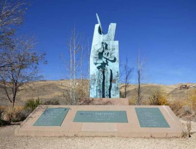 El Monumento al Pastor Vasco, obra de Néstor Basterretxea, es parte integrante del Parque Rancho San Rafael de Reno