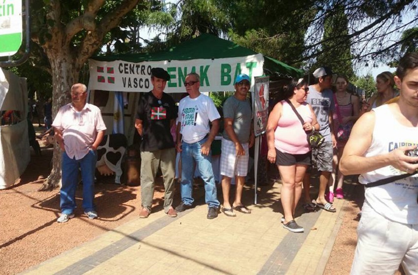 Basque stand at the 195th anniversary of Cañuelas