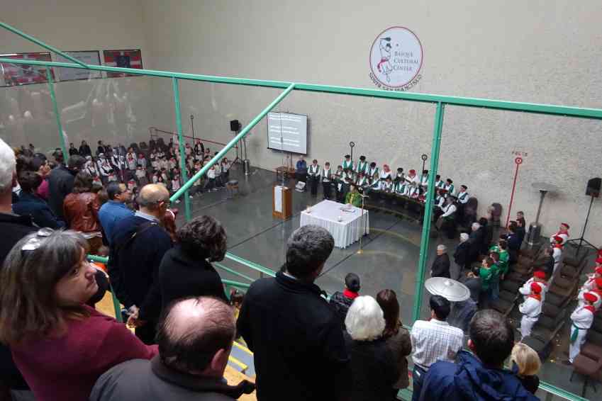 Sunday morning mass in Basque