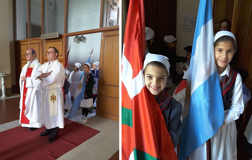 Basque club flagbearers