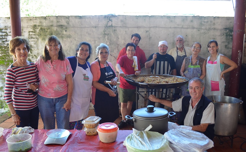 Paella para 150 personas