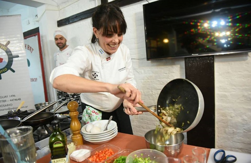 Itziar Aguirre at Gastronomic Week in Rosario