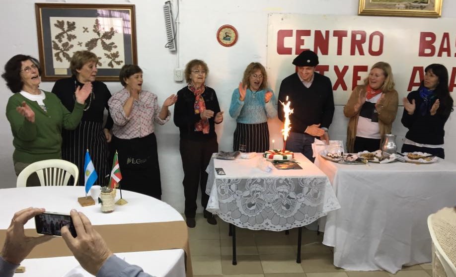 The Etxe Alai Basque Club honored Christian Larraburu at its “Member’s Day” 