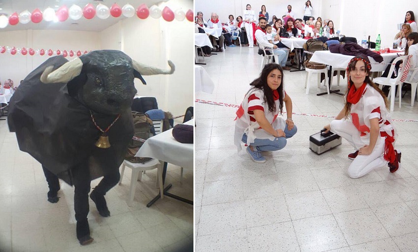 Bulls, running and even wounded at the Basque club in Comodoro Rivadavia