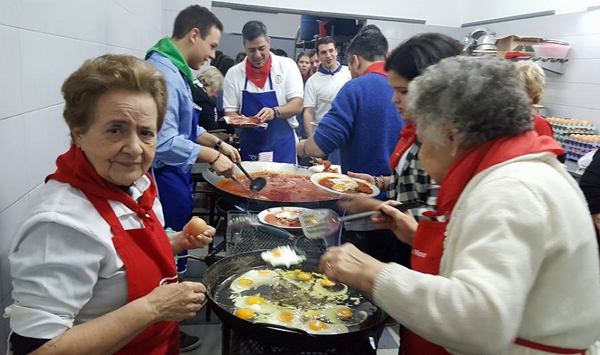 Después de los encierros, la comida