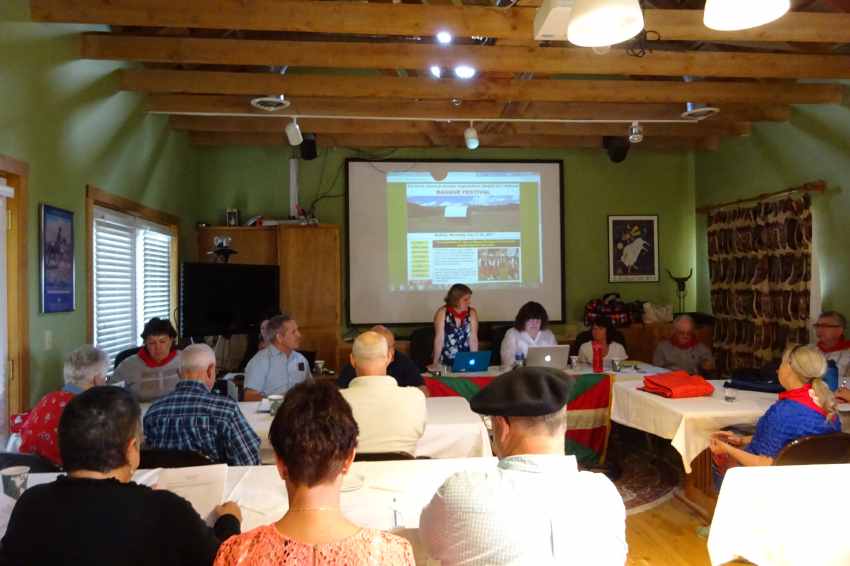 The 2017 NABO Convention began with a meeting in a cabin just outside of Buffalo, WY (photos EuskalKultura.com) 