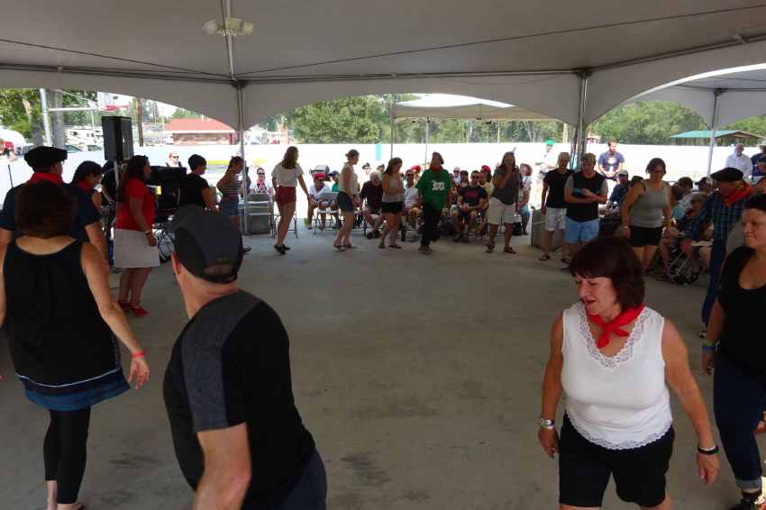 Enjoying Basque dance