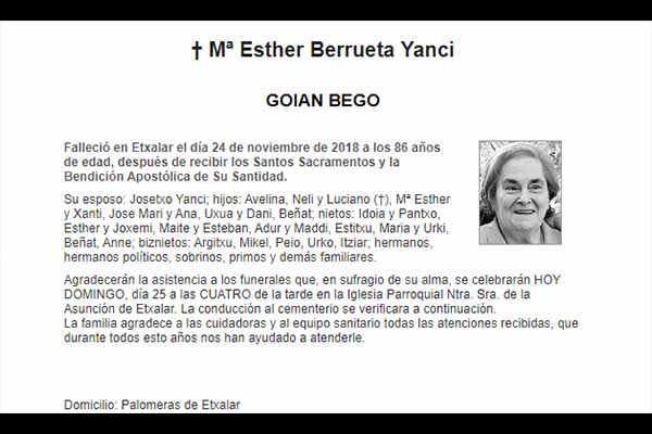 Maria Esther Berrueta Yanci