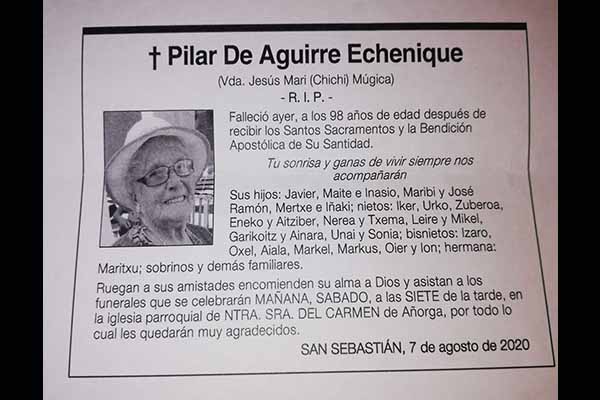 Pilar De Aguirre Echenique