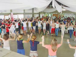 Juegos en euskera en la pasada edición de la Semana Nacional Vasco Argentina (foto Euskal Kultura)