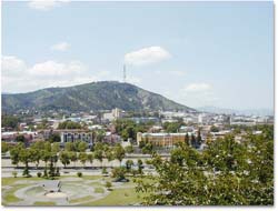 Vista de Tbilisi, capital de la República de Georgia.