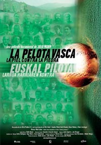 Cartel del film 'La pelota vasca...' del director donostiarra  Julio Medem (2003)
