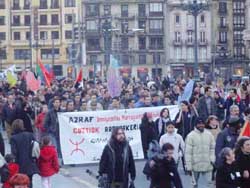 Un aspecto de la manifestación bilbaina (foro SA-Euskal Kultura)
