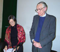 Mikel Ezkerro junto a María Cristina Maldonado Arruti.