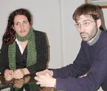 Gonzalo Auza, director de EuskoSare, y Verónica Barzola, Coordinadora para América y Oceanía (foto DdeP)