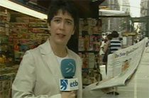 Una de las protagonistas del reportaje es la corresponsal de EITB en Nueva York Olatz Arrieta. 