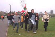 Celebración de la Korrika 13 en Londres, organizada por la London Basque Society-Euskal Elkartea (foto LBS-EE)
