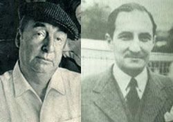 El poeta chileno Ricardo E. Neftalí Reyes Basoalto --Pablo Neruda-- y el lehendakari Aguirre