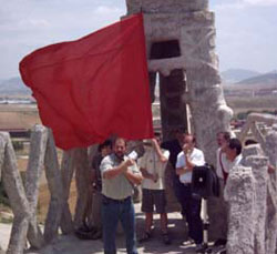 Acto de Nabarralde en el monumento que conmemora la histórica Batalla de Noain (1521), que consolidó la invasión y conquista del Reino de Navarra