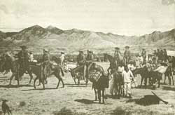 Segunda expedición de Juan Bautista de Anza, cuadro de Cal Peters, Tumacacora NM