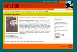 Interfaz del diccionario 'Ortik eta Emendik' en hiru.com