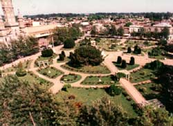 Vista aérea de la Plaza San Martín de Ayacucho