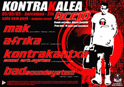 Cartel de la fiesta de Kontrakalea Acció 