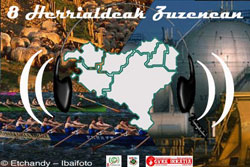 Flier del programa '8 herrialdeak zuzenean', dedicado a la Diáspora