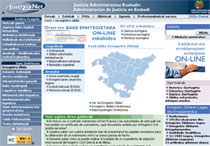 La página web de la Administración de Justicia de la CAV ofrece modelos de certificados en euskera. La Comunidad Foral Navarra aún no.