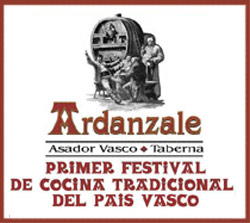 Portada del menú del Festival de Cocina Tradicional Vasca que ofrece el asador Ardanzale de Toluca