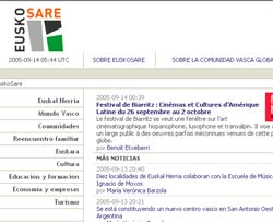 Página de inicio de EuskoSare.org