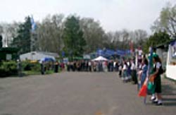 Acto de inauguración de una edición anterior de la Exposición Rural de Pergamino, Prov. Buenos Aires