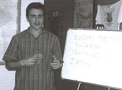Estebe Ormazabal, profesor de euskera de la Euskal Etxea de Sao Paulo (foto Sao Pauloko Euskal Etxea)